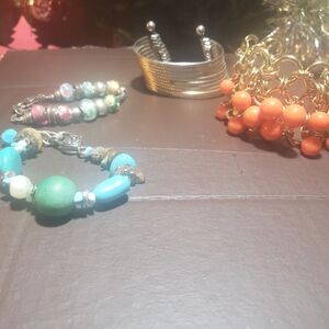 Elegant Multicolor Beaded Bracelet Set